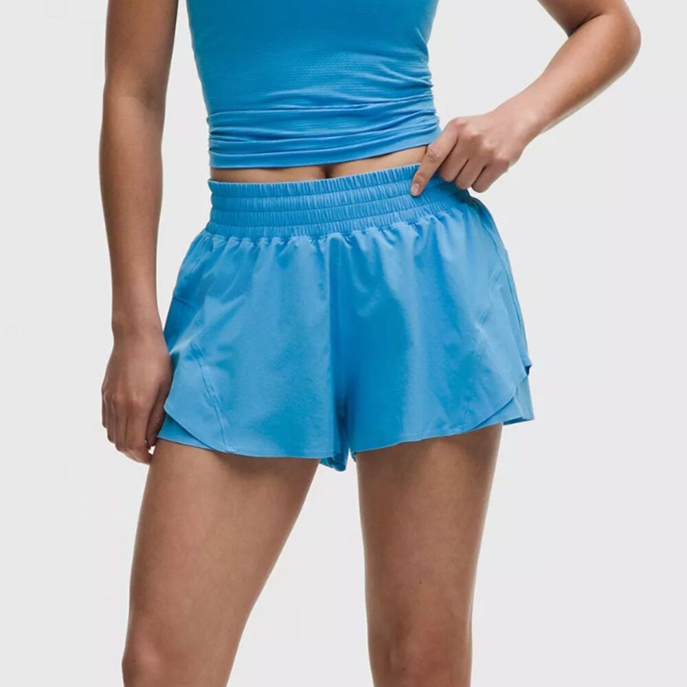 NWT Lululemon Shake It Out High-Rise Running Short 2.5" Ocean Wave Extra Small